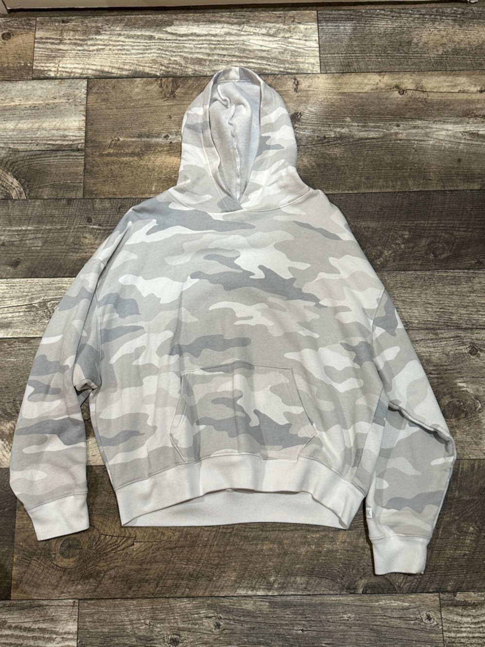 VS PINK White Camo Oversized Campus Hoodie